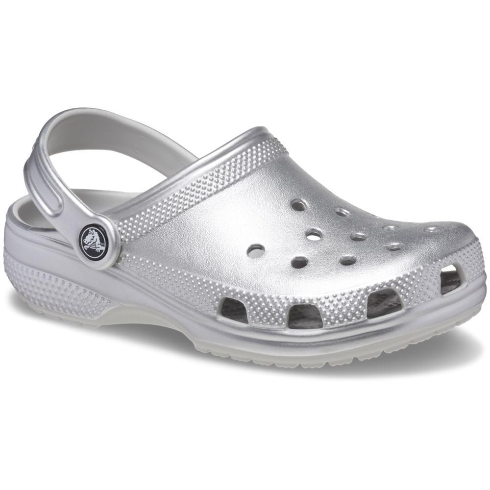 Sandália crocs classic metallic cg t silver metallic - 2