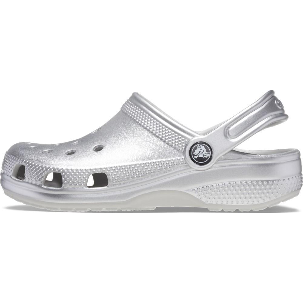 Sandália crocs classic metallic cg t silver metallic - 3