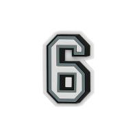 Jibbitz charm numero 6 unico - 1