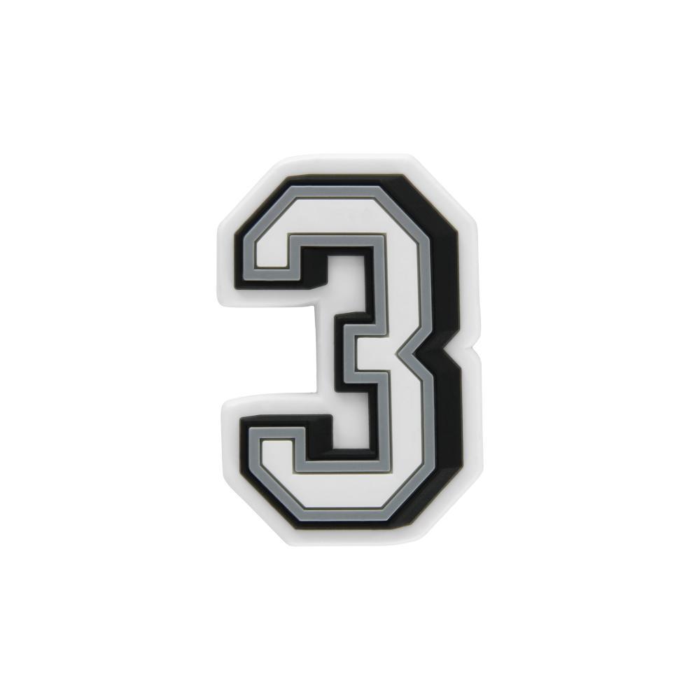 Jibbitz charm numero 3 unico - 1