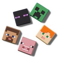 Jibbitz™ minecraft pack com 5 unidades unico - 1