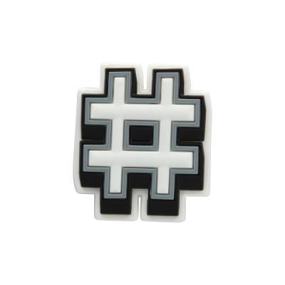 Jibbitz charm hashtag unico