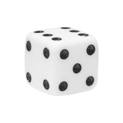 Jibbitz charm dado preto e branco unico