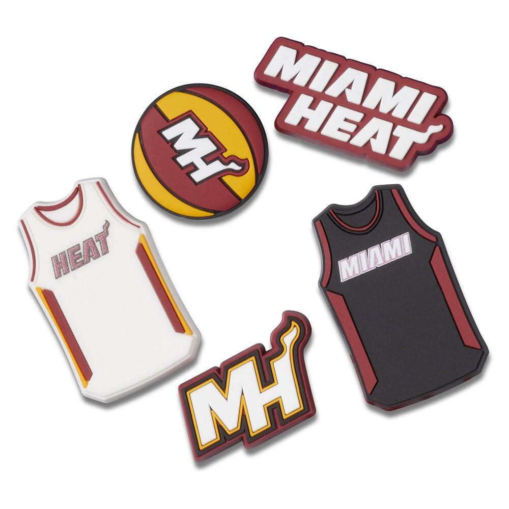 Jibbitz™ nba miami heat pack 5 unico - 1