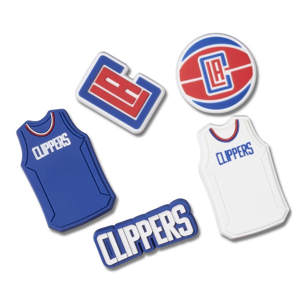 Jibbitz™ nba los angeles clippers pack com 5 unidades unico - 1