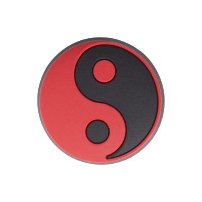 Jibbitz™ yin yang vermelho e preto unico