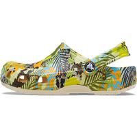 Sandália crocs classic far out clog t vanilla/multi - 9