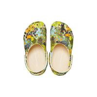 Sandália crocs classic far out clog t vanilla/multi - 17