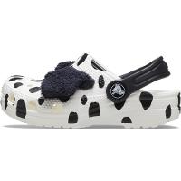 Sandália crocs classic i am dalmatian clog t white/black - 3