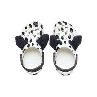 Sandália crocs classic i am dalmatian clog t white/black - 5