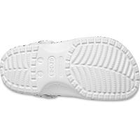 Sandália crocs classic skull print clog k white/black - 6