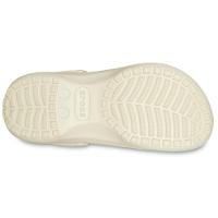 Sandália crocs classic plataform lined clog bone - 9