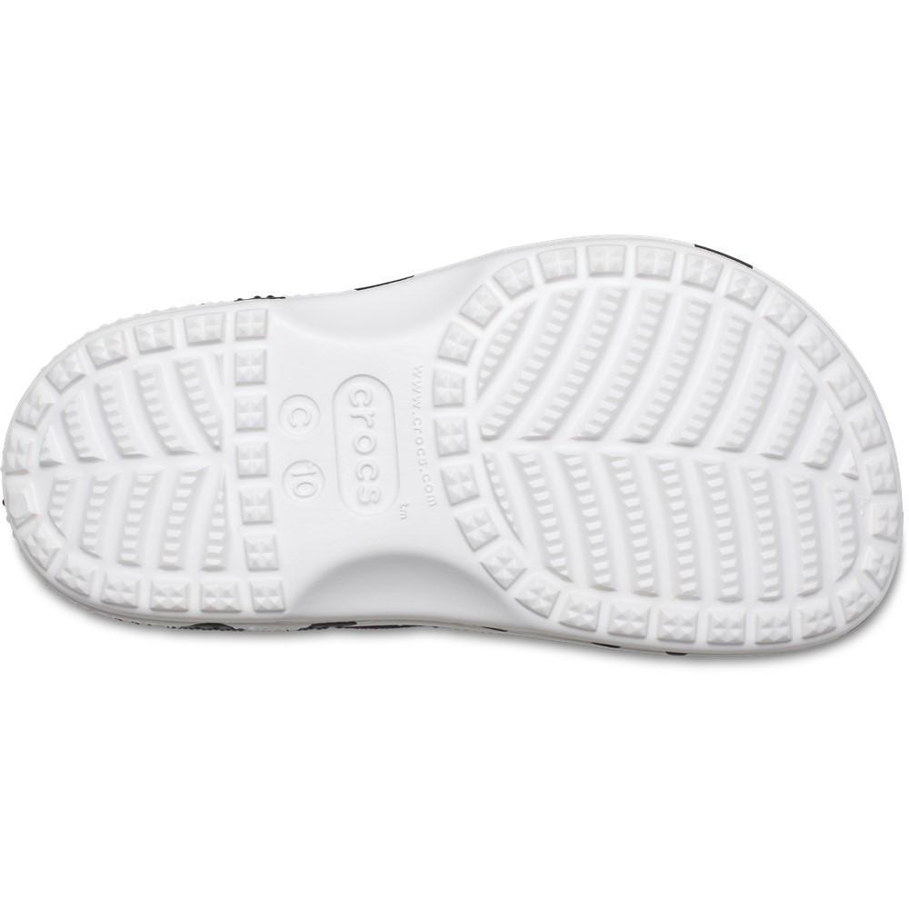 Bota crocs classic i am dalmatian t white/black - 7