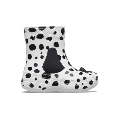 Bota crocs classic i am dalmatian t white/black