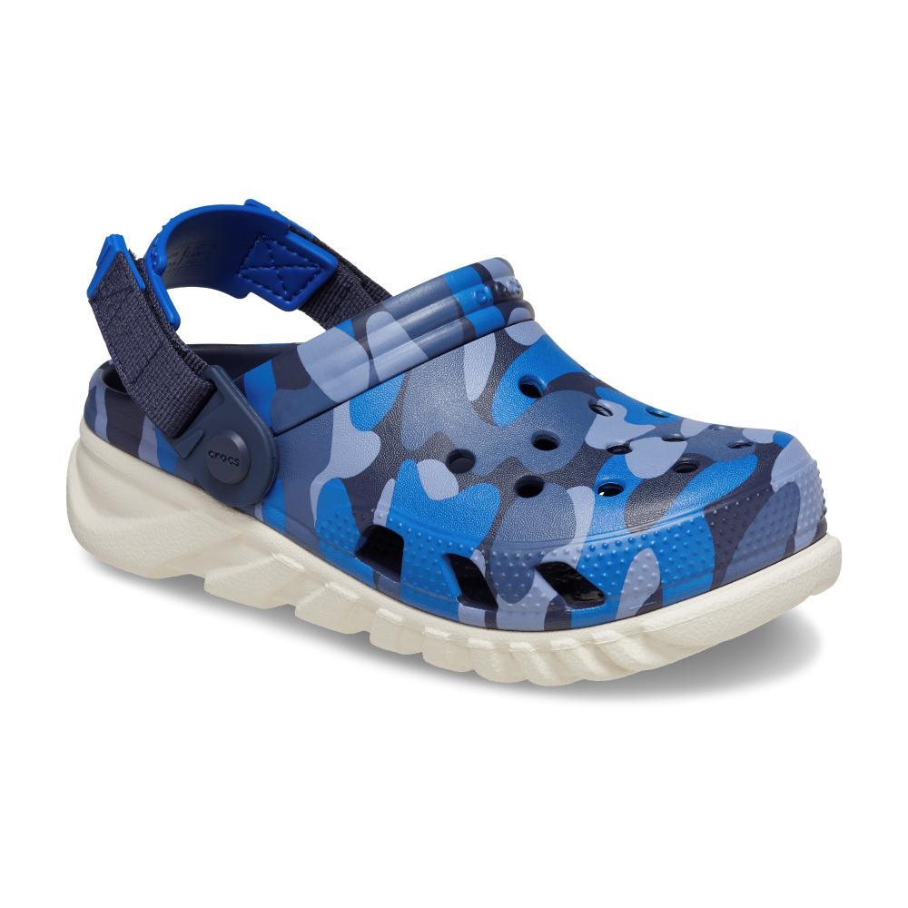 Sandália crocs duet max ii camo redux clog t navy/stucco - 2