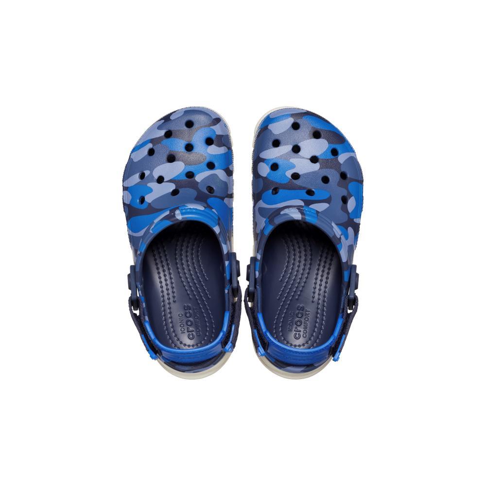 Sandália crocs duet max ii camo redux clog t navy/stucco - 5