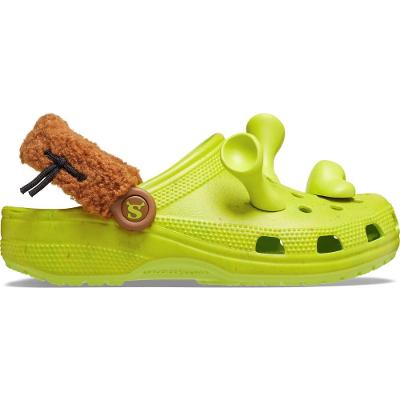 Sandália crocs shrek classic clog juvenil lime punch