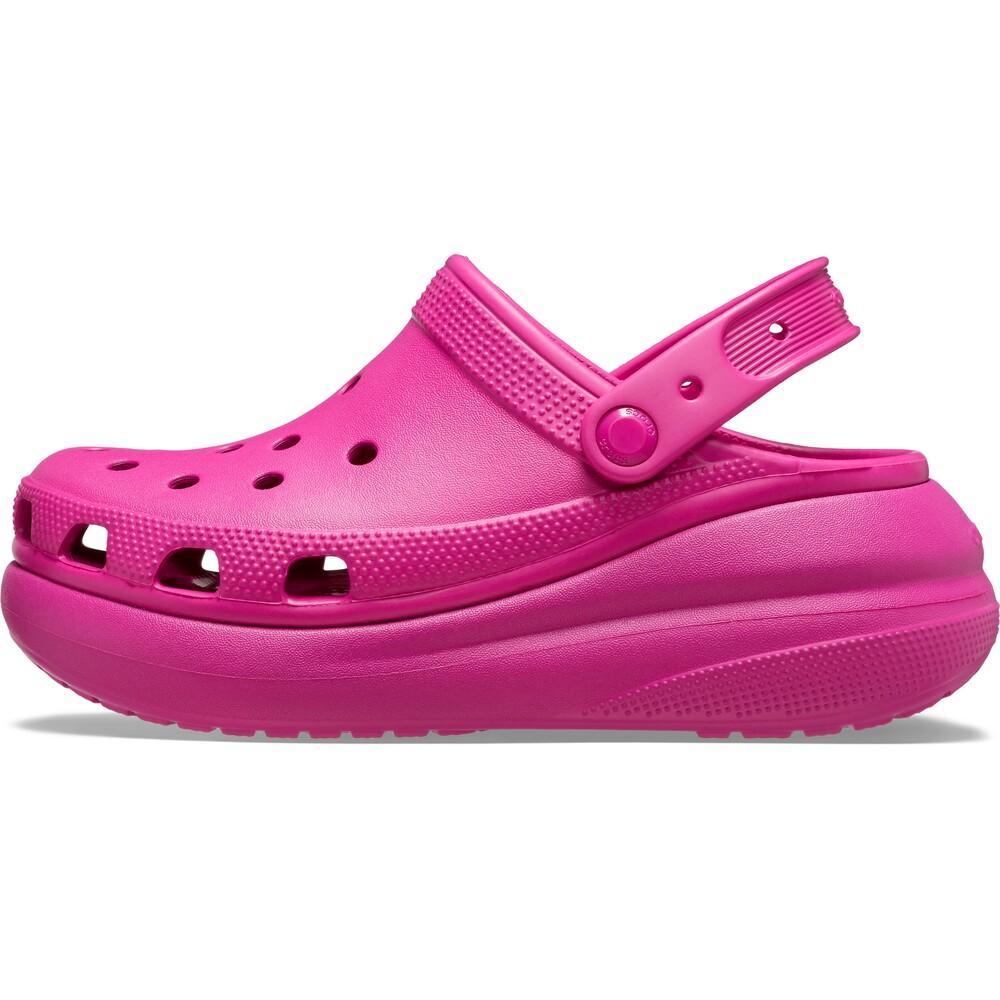 Sandália crocs classic crush platform clog fuchsia fun - 3