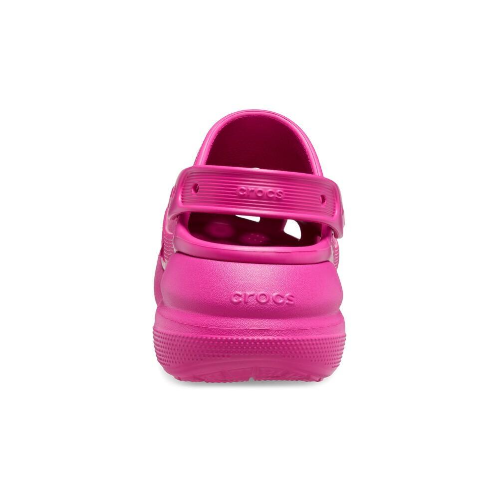 Sandália crocs classic crush platform clog fuchsia fun - 6