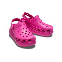 Sandália crocs classic crush platform clog fuchsia fun