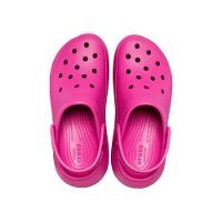 Sandália crocs classic crush platform clog fuchsia fun - 5