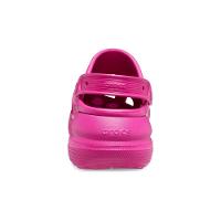 Sandália crocs classic crush platform clog fuchsia fun - 6