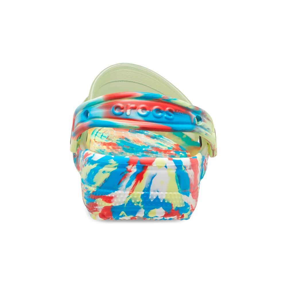 Sandália crocs classic translucent marbled clog sulphur/multi - 7