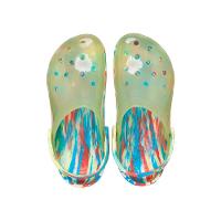 Sandália crocs classic translucent marbled clog sulphur/multi - 5