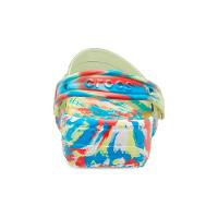 Sandália crocs classic translucent marbled clog sulphur/multi - 7