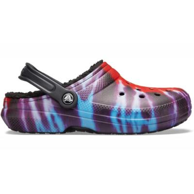 Sandália classic lined tie dye clog multi/black