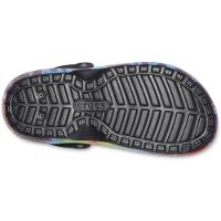 Sandália classic lined tie dye clog multi/black - 5