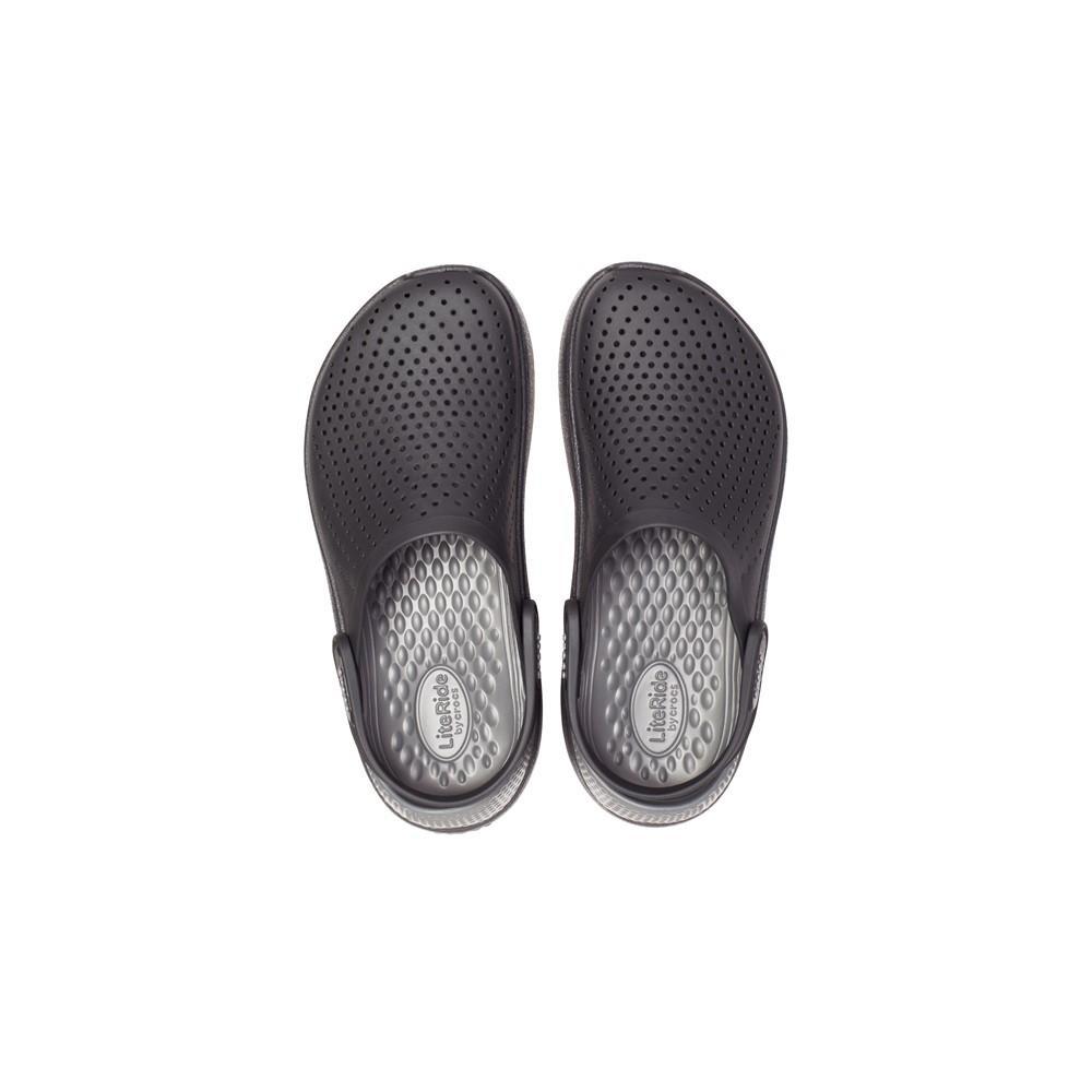 Crocs literide clog  black/slate grey - 4