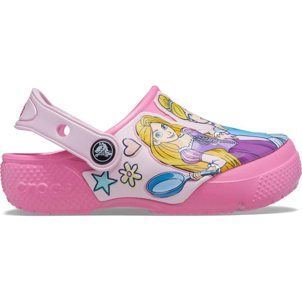 Sandália crocs fl disney princess clog infantil pink lemonade - 1