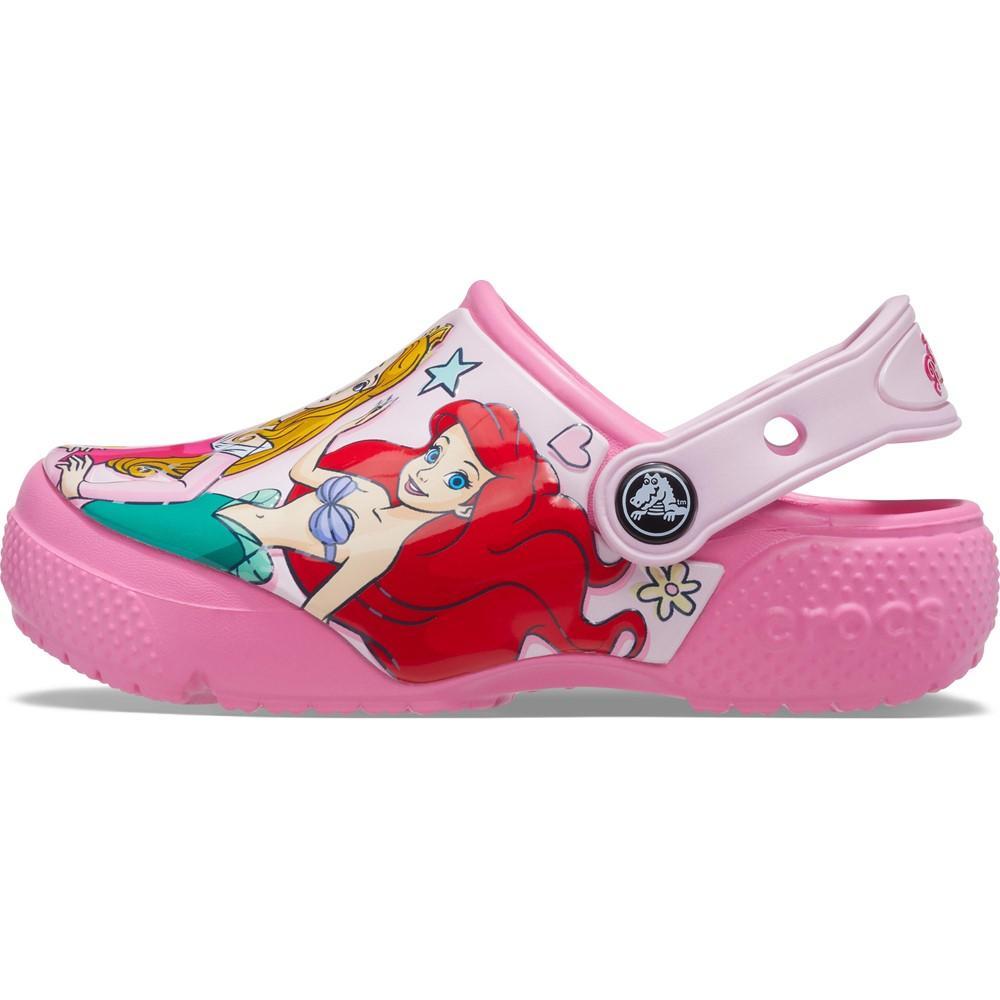 Sandália crocs fl disney princess clog infantil pink lemonade - 3