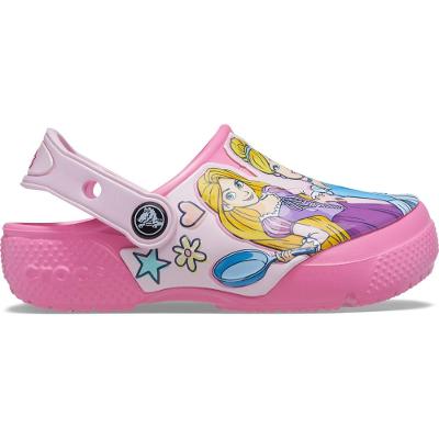Sandália crocs fl disney princess clog infantil pink lemonade