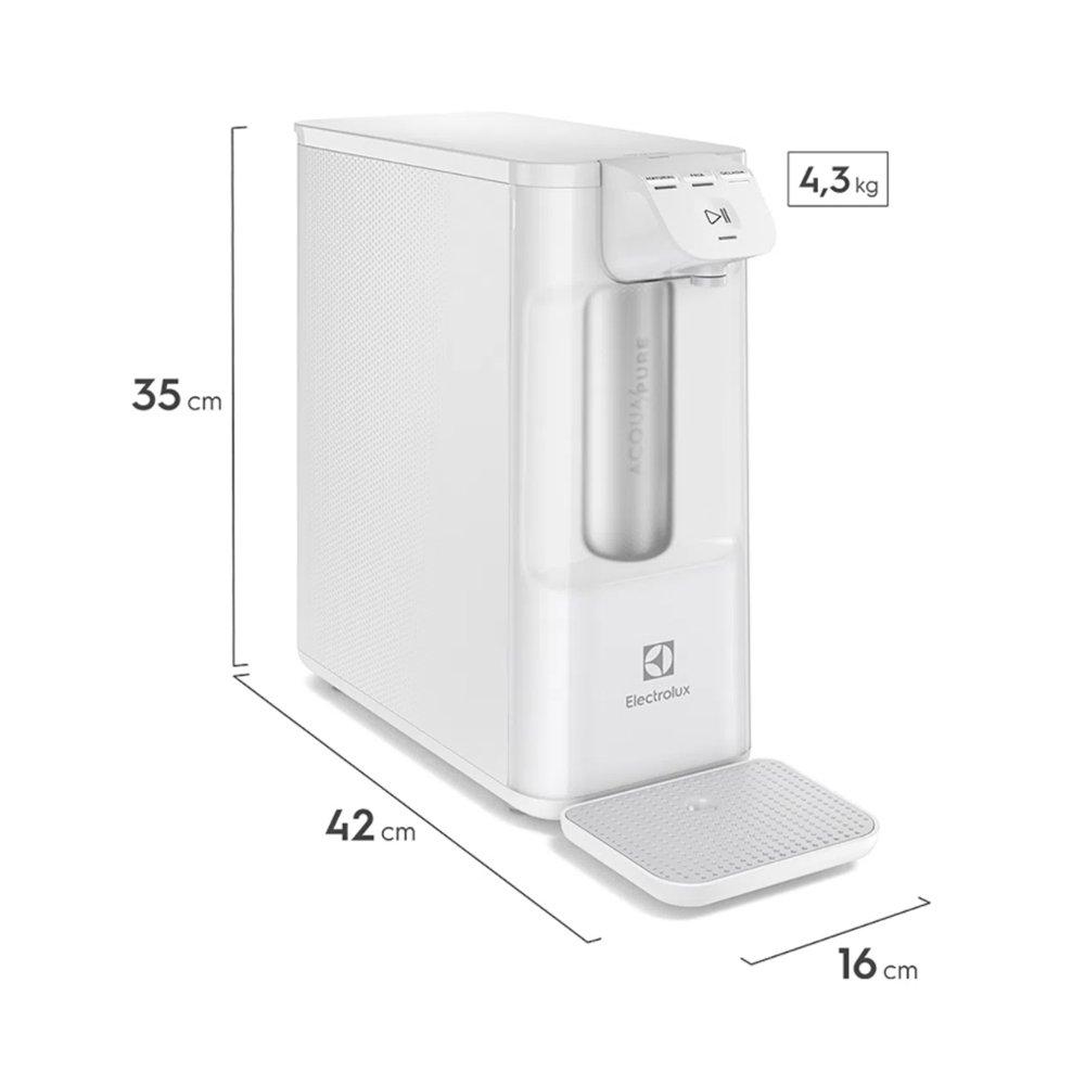 Purificador De Água Electrolux Normal Fria e Gelada Pure4x Pe12b Bivolt Branco - 7
