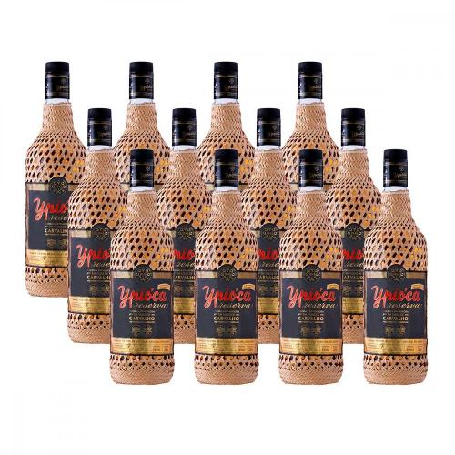 Cachaça Ypioca Empalhada Ouro 965ml Caixa com 12 unidades