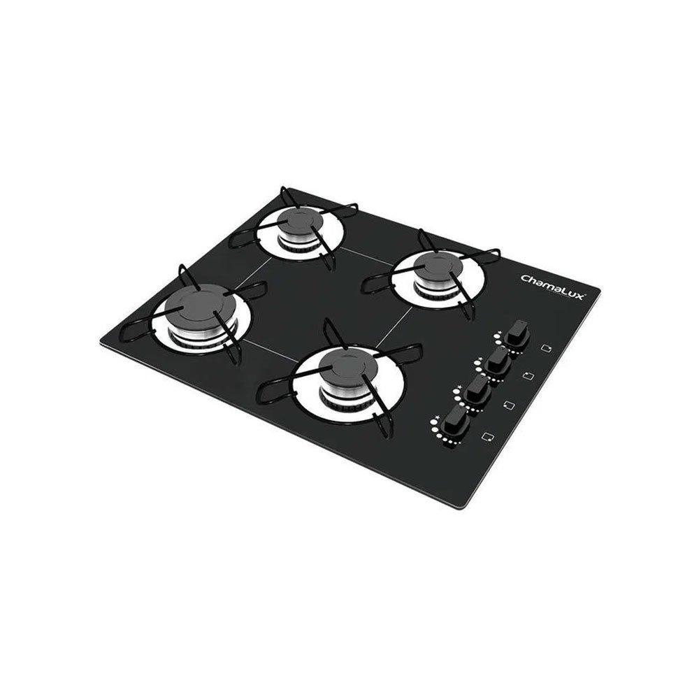 Cooktop 4 Bocas Chamalux Automático Preto Plus 599 Bivolt - 1