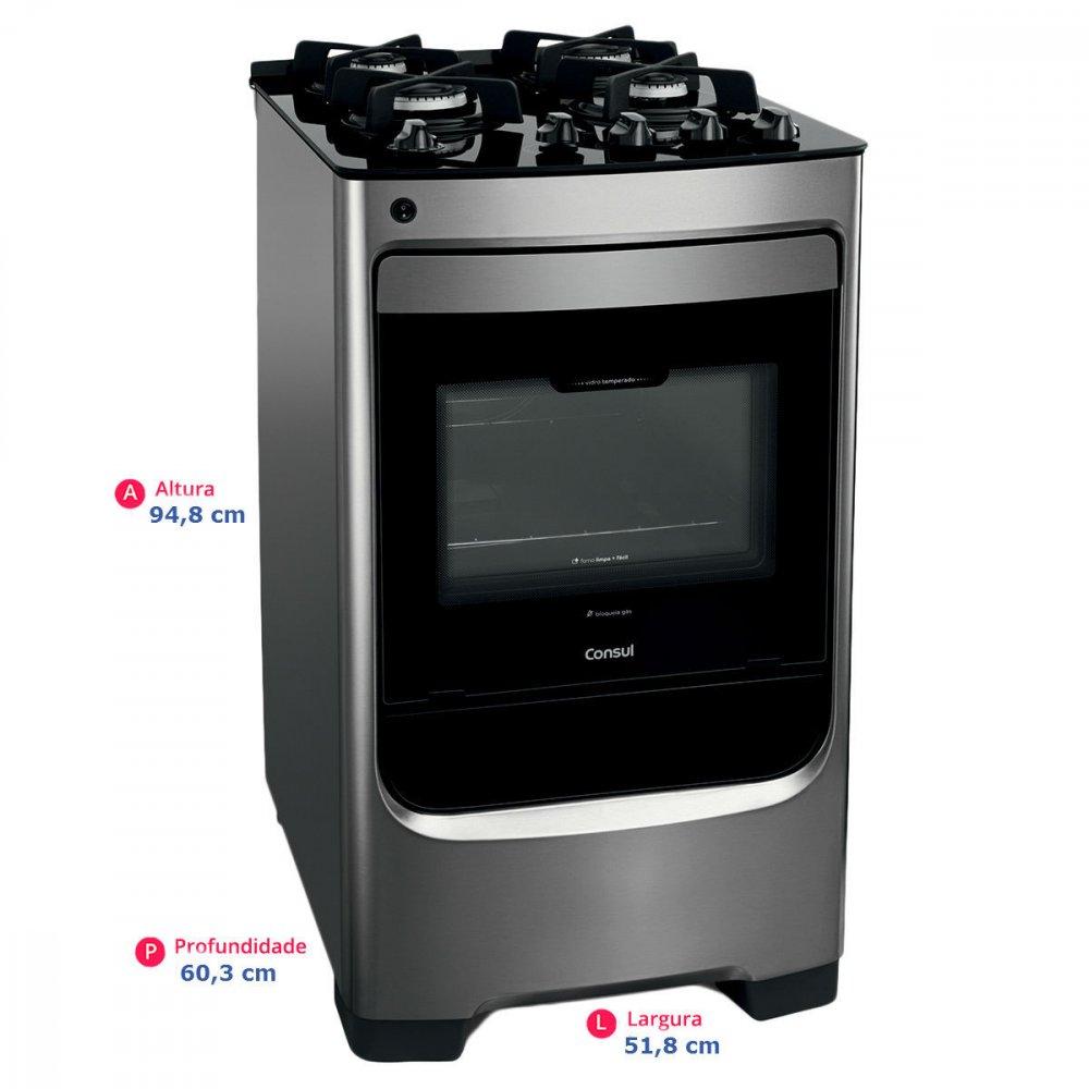 Fogão de Piso 4 Bocas Consul CFO4VAR com Acendimento Automático - 7