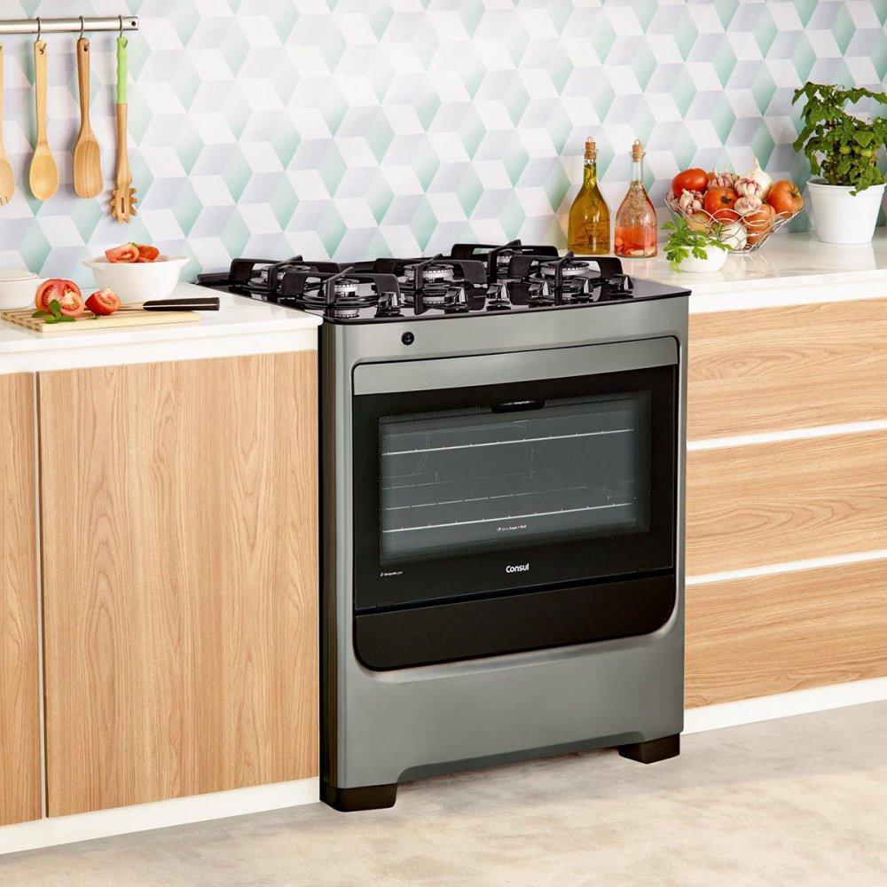 Fogão de Piso 5 Bocas CFS5VAR com Acendimento Automático Consul - 5