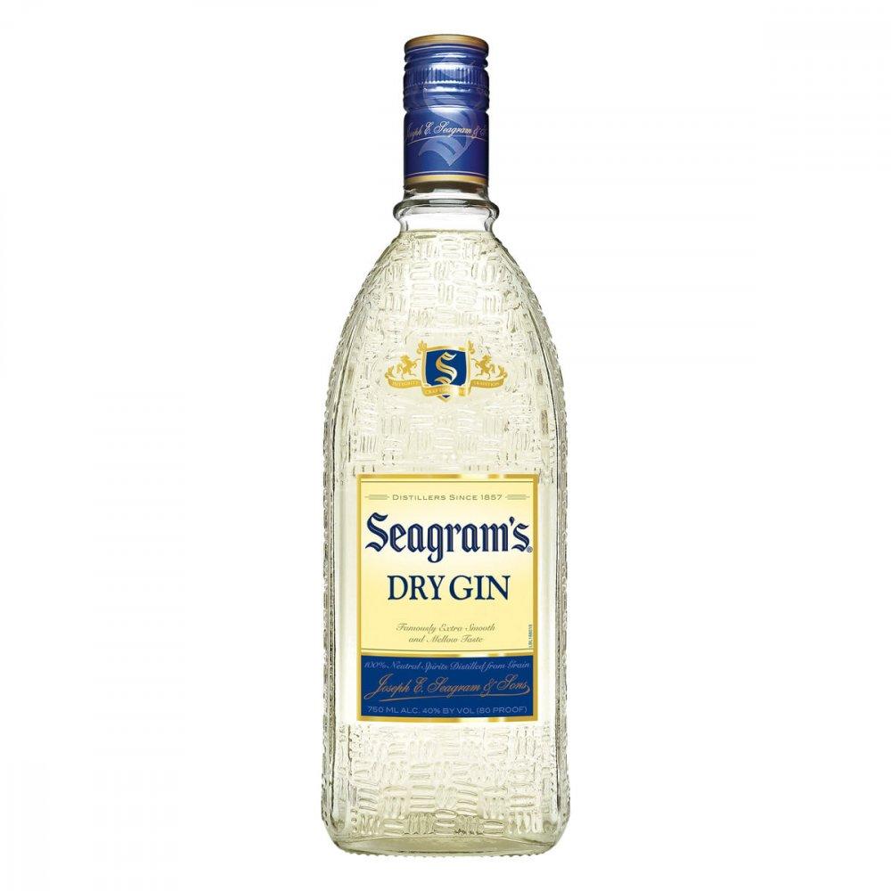 Gin Dry Seagrams Garrafa 750 mL - 1