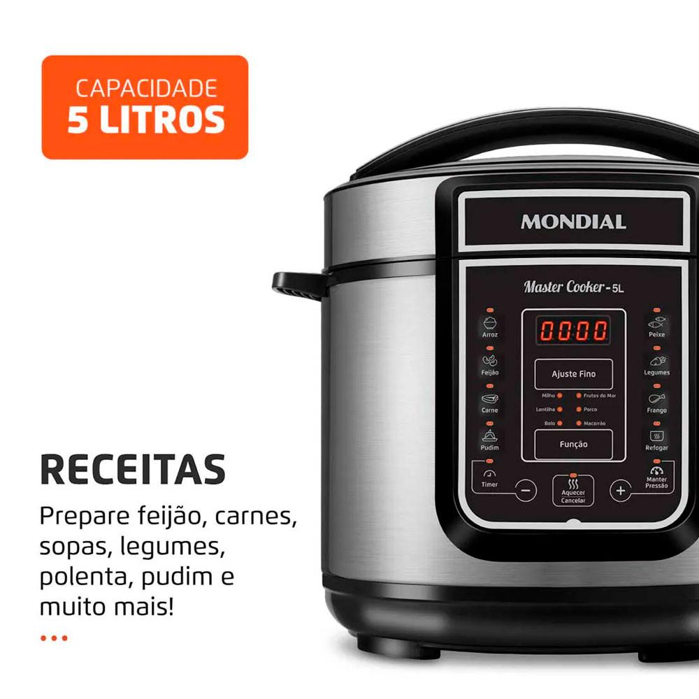 Panela de Pressão Elétrica Digital 5L PE-38 Mondial - 2