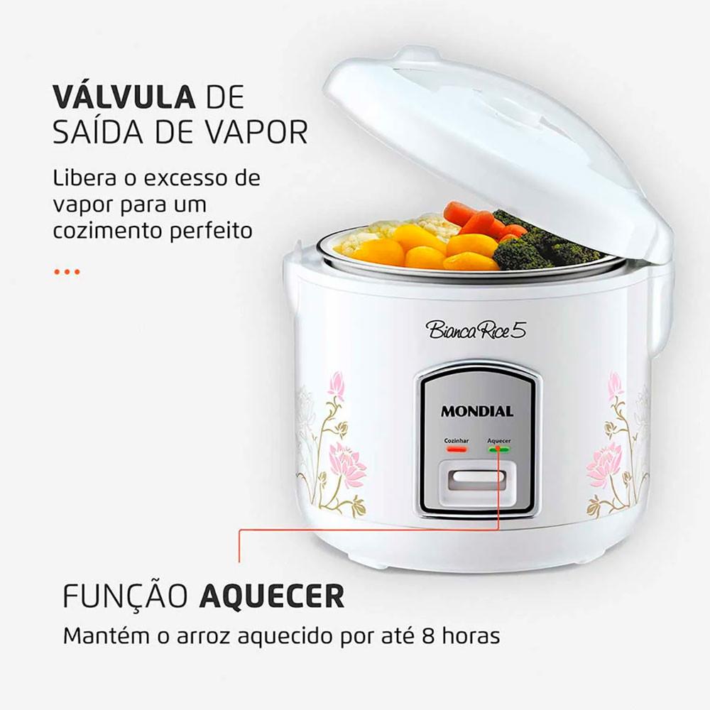 Panela De Arroz Bianca Rice 5 Mondial NPE-05-5X 400W - 3