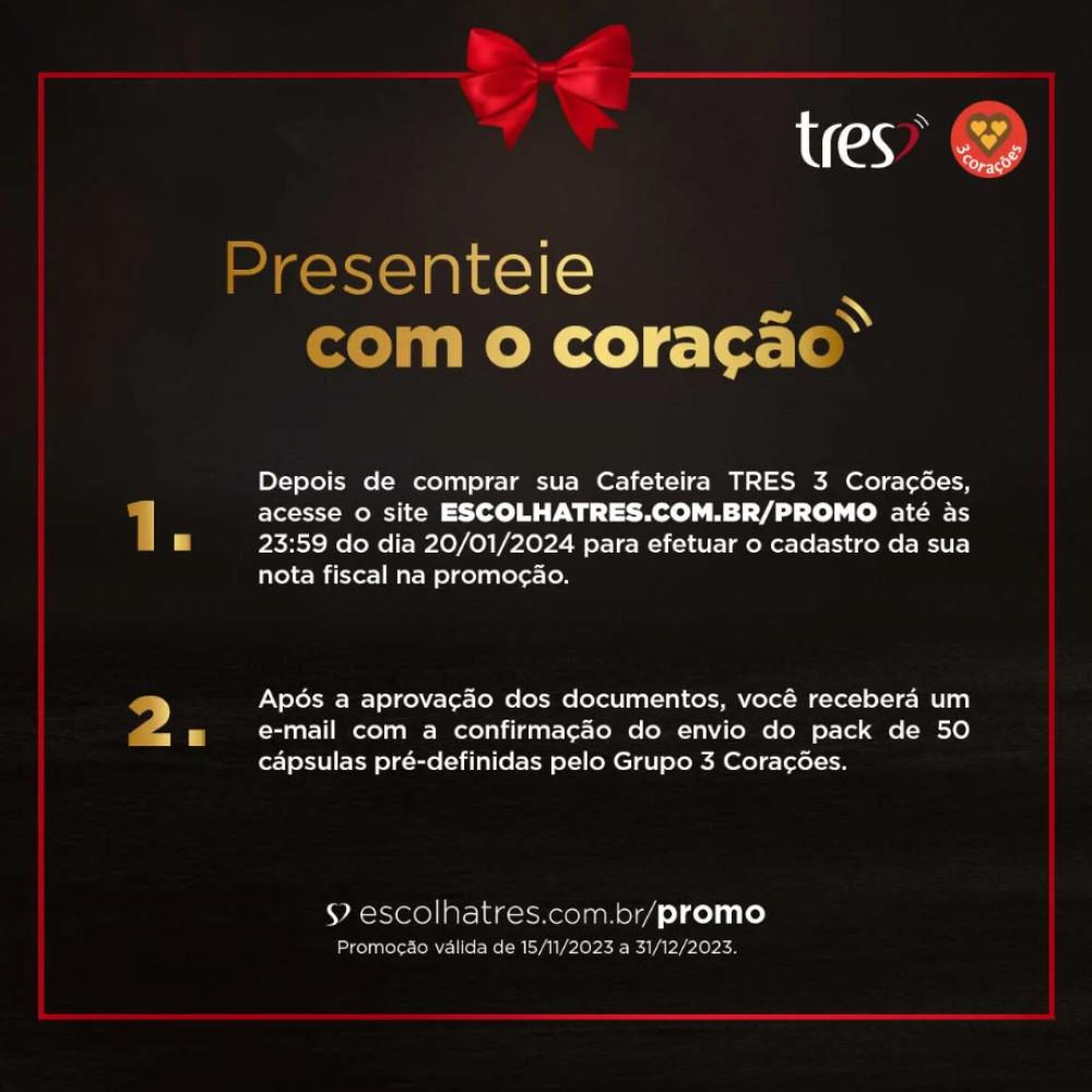 Cafeteira Elétrica Expressa Três Corações LOV 1250W - 3