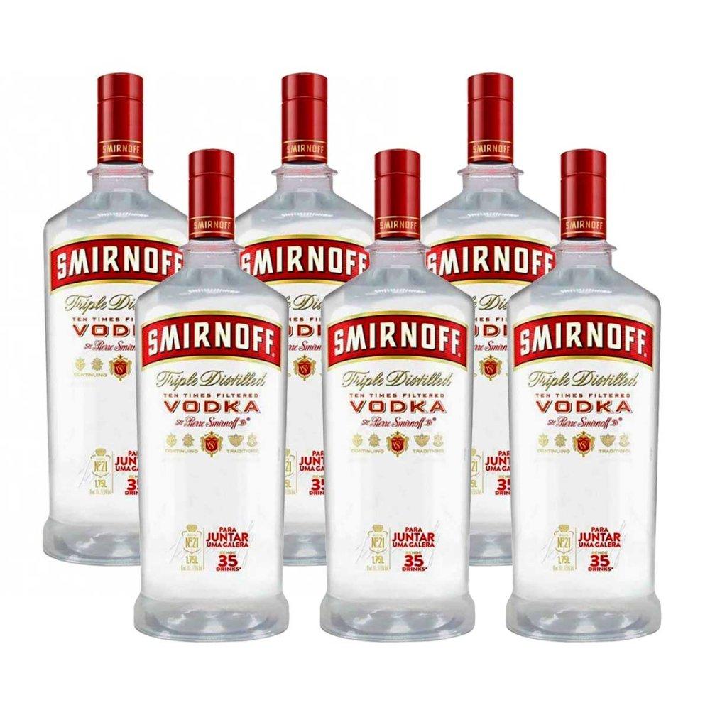 Vodka 1750ml Caixa com 6 Unidades Smirnoff - 1