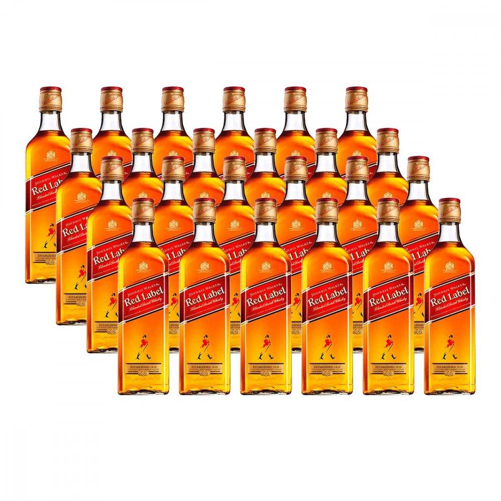 Whisky Escocês Johnnie Walker Red Label 500ml Caixa com 24 unidades - 1