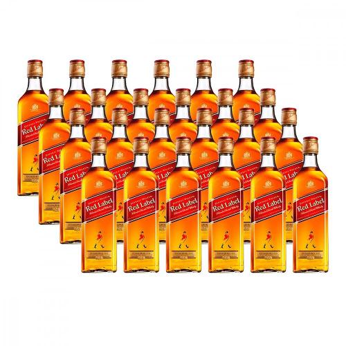 Whisky Escocês Johnnie Walker Red Label 500ml Caixa com 24 unidades
