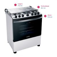 Fogão de Piso 6 Bocas Brastemp BFS6NCB com Acendimento Automático - 10