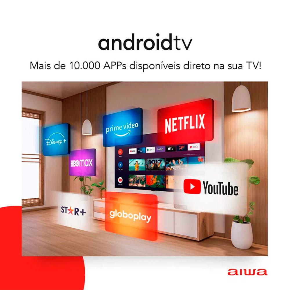 Smart TV D-LED 32 Polegadas AIWA Full HD Android Borda Ultrafina - 5