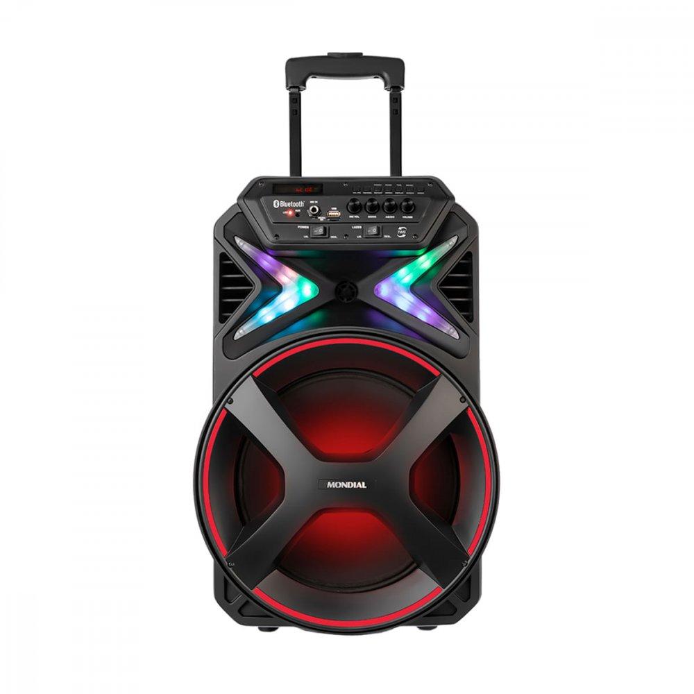 Caixa Amplificada Mondial CM-400 400W Bluetooth USB Rádio FM - 1